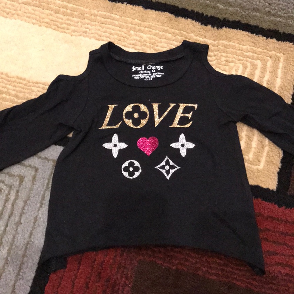 Boutique Small Change cold shoulder shirt 12-18m